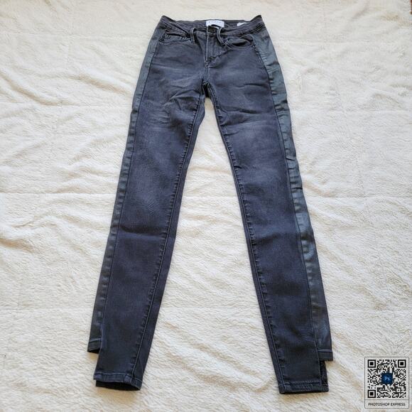 Frame Le Skinny De Jeanne Side Stripe Ankle Length Skinny Jeans - Picture 2 of 5